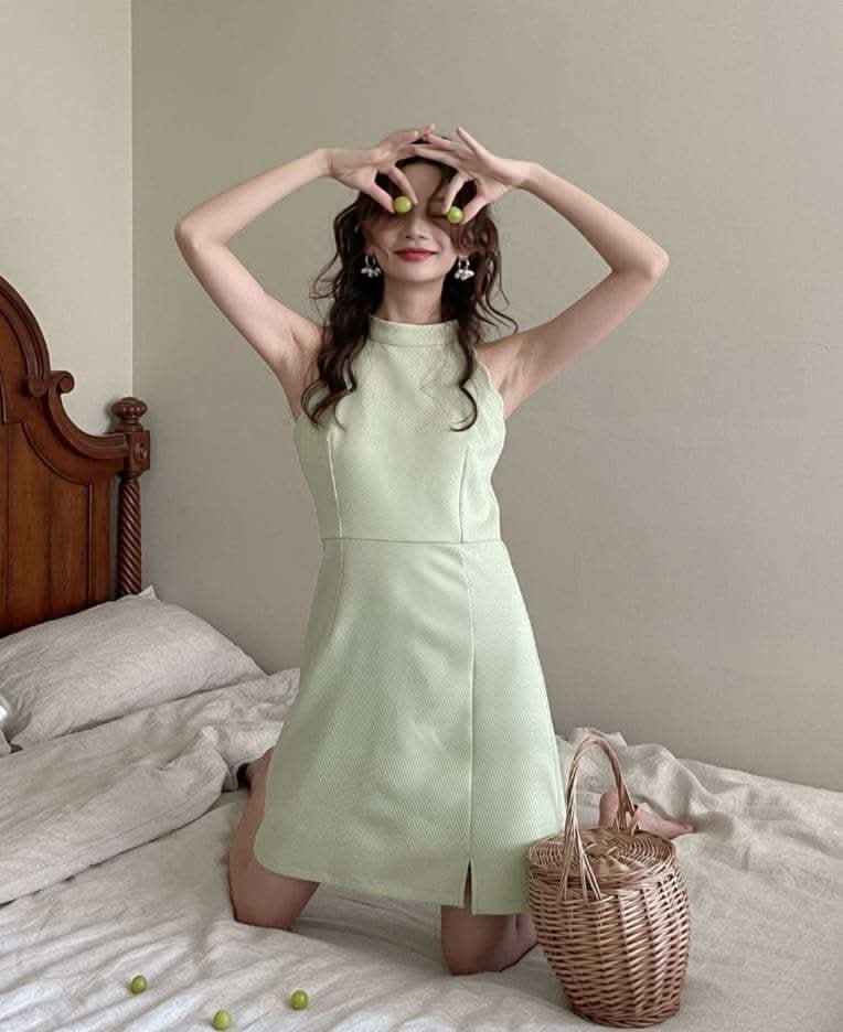 【動画あり】スカラップホルターネックミニワンピース 2色展開 - select store mirror me【動画あり】スカラップホルターネックミニワンピース 2色展開198658322mirror meselect store mirror me198658322ライトグリーンS