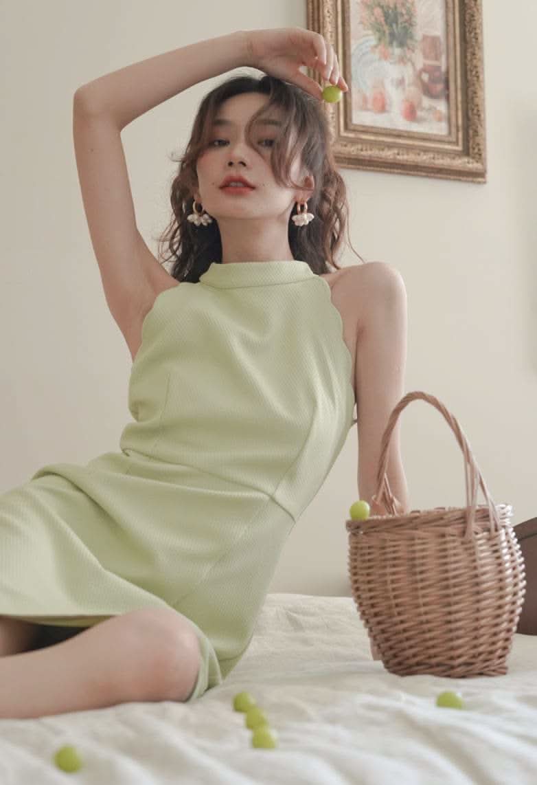 【動画あり】スカラップホルターネックミニワンピース 2色展開 - select store mirror me【動画あり】スカラップホルターネックミニワンピース 2色展開198658322mirror meselect store mirror me198658322ライトグリーンS