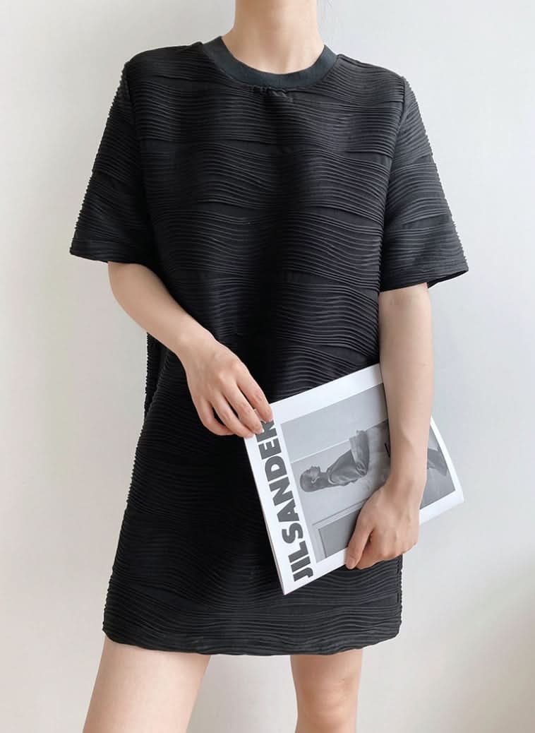 ウェーブデコデザインミニワンピース 2色展開 - select store mirror meウェーブデコデザインミニワンピース 2色展開198666373mirror meselect store mirror me198666373ホワイトS