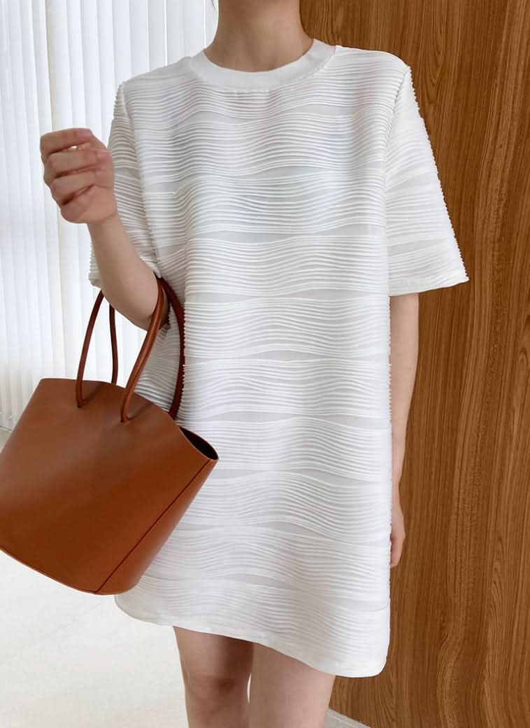 ウェーブデコデザインミニワンピース 2色展開 - select store mirror meウェーブデコデザインミニワンピース 2色展開198666373mirror meselect store mirror me198666373ホワイトS