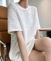 ウェーブデコデザインミニワンピース 2色展開 - select store mirror meウェーブデコデザインミニワンピース 2色展開198666373mirror meselect store mirror me198666373ホワイトS