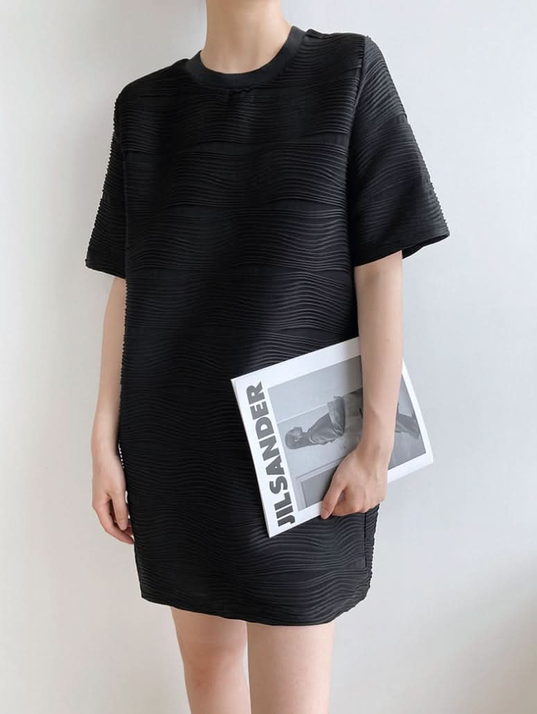 ウェーブデコデザインミニワンピース 2色展開 - select store mirror meウェーブデコデザインミニワンピース 2色展開198666373mirror meselect store mirror me198666373ホワイトS