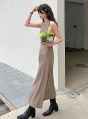 タンクデザインロングマキシワンピース 2色展開 - select store mirror meタンクデザインロングマキシワンピース 2色展開198882728mirror meselect store mirror me198882728ベージュS