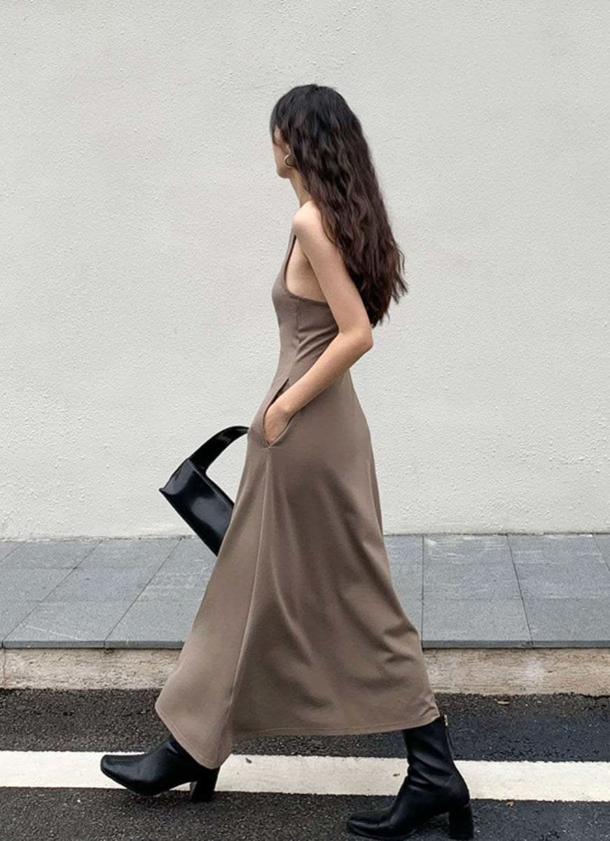 タンクデザインロングマキシワンピース 2色展開 - select store mirror meタンクデザインロングマキシワンピース 2色展開198882728mirror meselect store mirror me198882728ベージュS