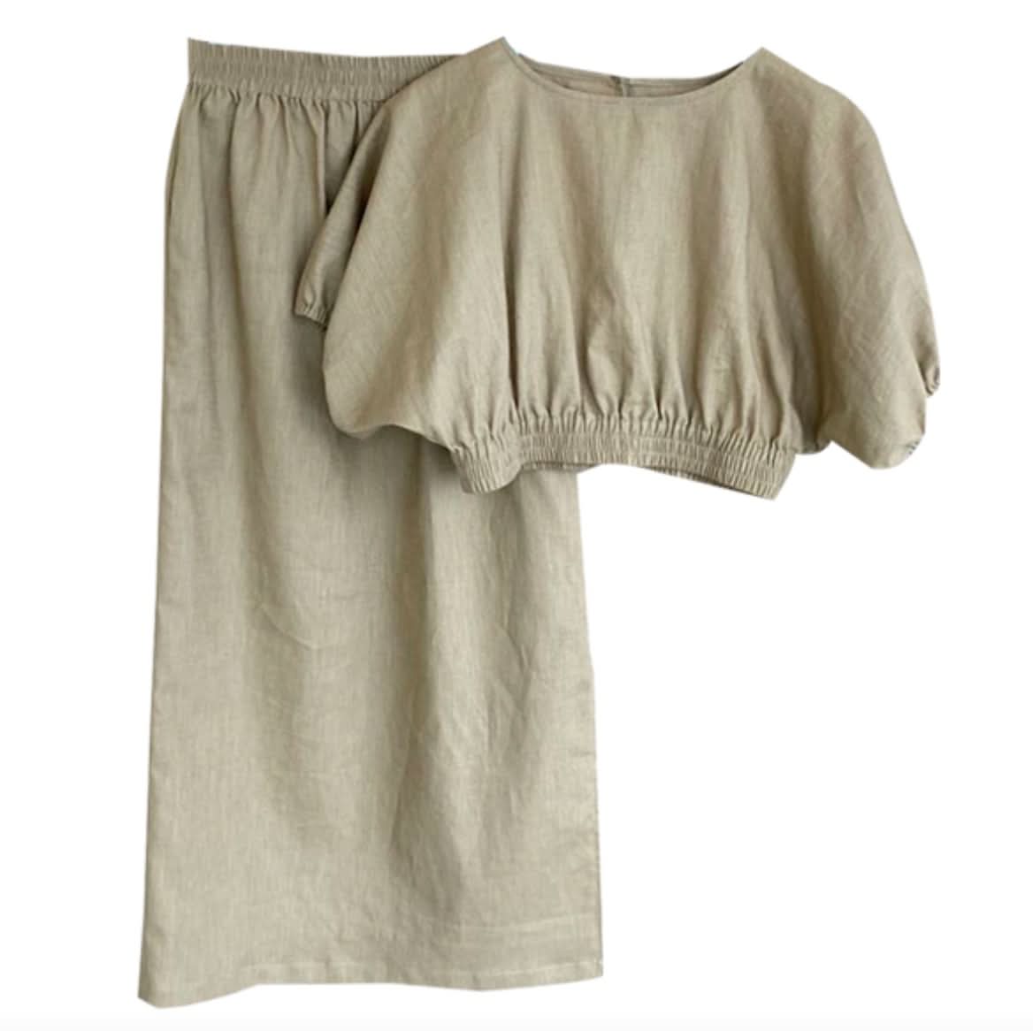 リネンパフスリーブトップス&スカート2点セット 2色展開 - select store mirror meリネンパフスリーブトップス&スカート2点セット 2色展開178973630mirror meselect store mirror me178973630ベージュS