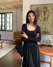 【動画あり】スクエア切り替えフレアワンピース 2色展開 - select store mirror me【動画あり】スクエア切り替えフレアワンピース 2色展開200086831mirror meselect store mirror me200086831ピンクベージュS