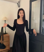 【動画あり】スクエア切り替えフレアワンピース 2色展開 - select store mirror me【動画あり】スクエア切り替えフレアワンピース 2色展開200086831mirror meselect store mirror me200086831ピンクベージュS