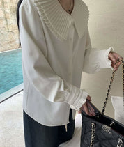 【動画あり】プリーツカラーエレガントブラウス 2色展開 - select store mirror me【動画あり】プリーツカラーエレガントブラウス 2色展開201180259mirror meselect store mirror me201180259ホワイトS