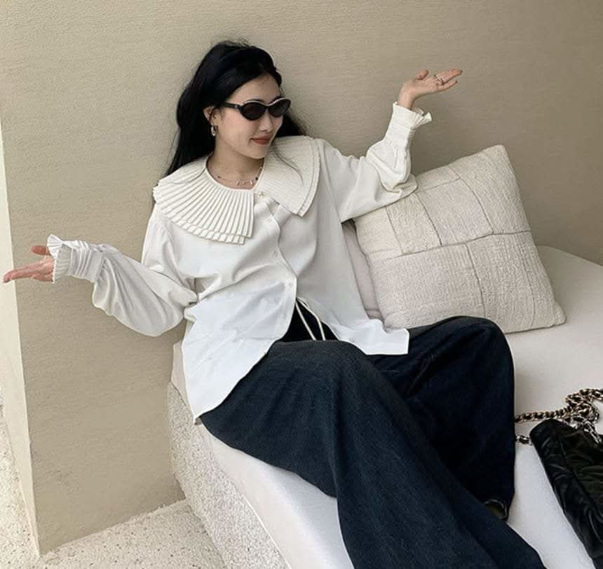 【動画あり】プリーツカラーエレガントブラウス 2色展開 - select store mirror me【動画あり】プリーツカラーエレガントブラウス 2色展開201180259mirror meselect store mirror me201180259ホワイトS