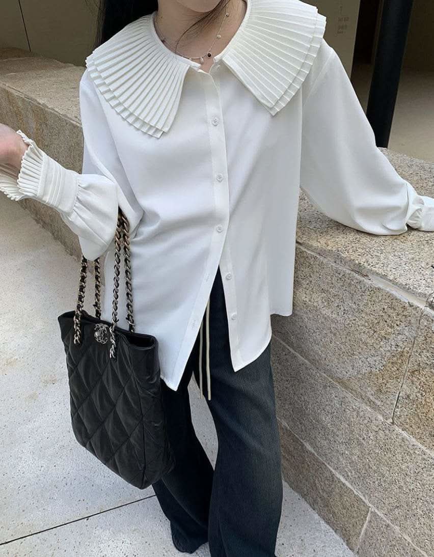 【動画あり】プリーツカラーエレガントブラウス 2色展開 - select store mirror me【動画あり】プリーツカラーエレガントブラウス 2色展開201180259mirror meselect store mirror me201180259ホワイトS