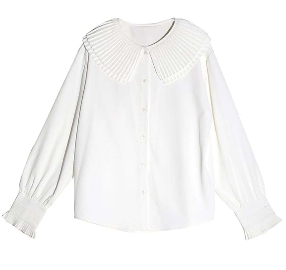 【動画あり】プリーツカラーエレガントブラウス 2色展開 - select store mirror me【動画あり】プリーツカラーエレガントブラウス 2色展開201180259mirror meselect store mirror me201180259ホワイトS