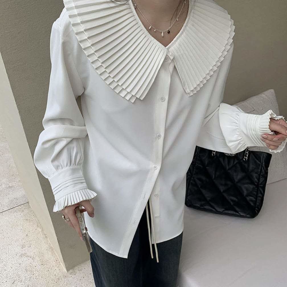 【動画あり】プリーツカラーエレガントブラウス 2色展開 - select store mirror me【動画あり】プリーツカラーエレガントブラウス 2色展開201180259mirror meselect store mirror me201180259ホワイトS