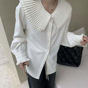 【動画あり】プリーツカラーエレガントブラウス 2色展開 - select store mirror me【動画あり】プリーツカラーエレガントブラウス 2色展開201180259mirror meselect store mirror me201180259ホワイトS