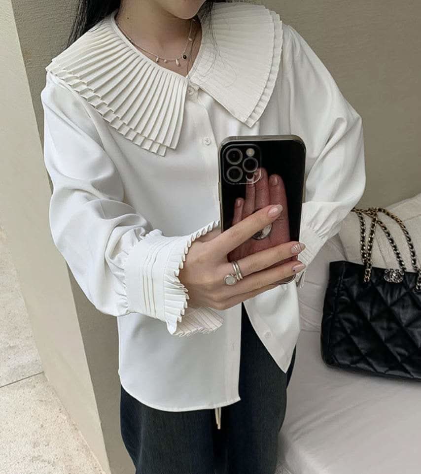 【動画あり】プリーツカラーエレガントブラウス 2色展開 - select store mirror me【動画あり】プリーツカラーエレガントブラウス 2色展開201180259mirror meselect store mirror me201180259ホワイトS