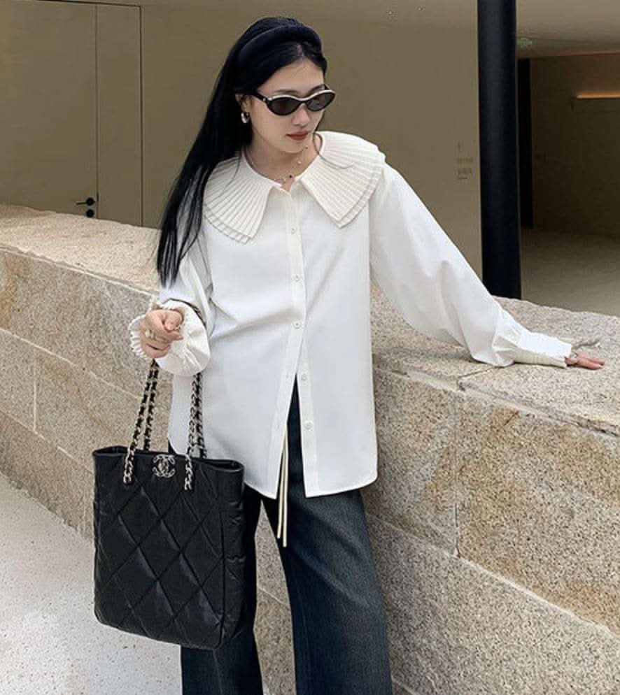 【動画あり】プリーツカラーエレガントブラウス 2色展開 - select store mirror me【動画あり】プリーツカラーエレガントブラウス 2色展開201180259mirror meselect store mirror me201180259ホワイトS