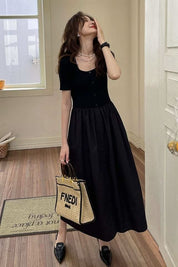 【動画あり】半袖ボタン切り替えフレアワンピース 2色展開 - select store mirror me【動画あり】半袖ボタン切り替えフレアワンピース 2色展開201806392mirror meselect store mirror me201806392ホワイトS