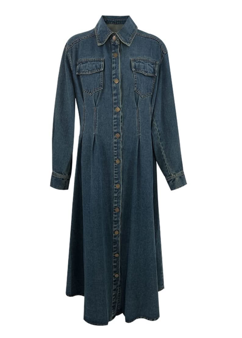 ウォッシュデニムロングフレアワンピース 2色展開 - select store mirror meウォッシュデニムロングフレアワンピース 2色展開201886658mirror meselect store mirror me201886658ライトブルーS