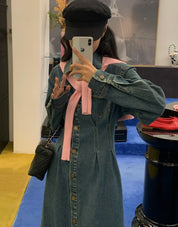 ウォッシュデニムロングフレアワンピース 2色展開 - select store mirror meウォッシュデニムロングフレアワンピース 2色展開201886658mirror meselect store mirror me201886658ライトブルーS