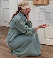 ウォッシュデニムロングフレアワンピース 2色展開 - select store mirror meウォッシュデニムロングフレアワンピース 2色展開201886658mirror meselect store mirror me201886658ライトブルーS