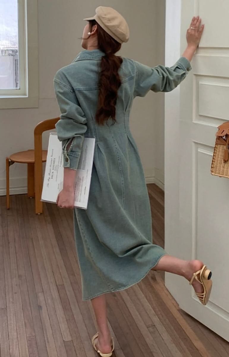 ウォッシュデニムロングフレアワンピース 2色展開 - select store mirror meウォッシュデニムロングフレアワンピース 2色展開201886658mirror meselect store mirror me201886658ライトブルーS