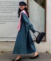 ウォッシュデニムロングフレアワンピース 2色展開 - select store mirror meウォッシュデニムロングフレアワンピース 2色展開201886658mirror meselect store mirror me201886658ライトブルーS