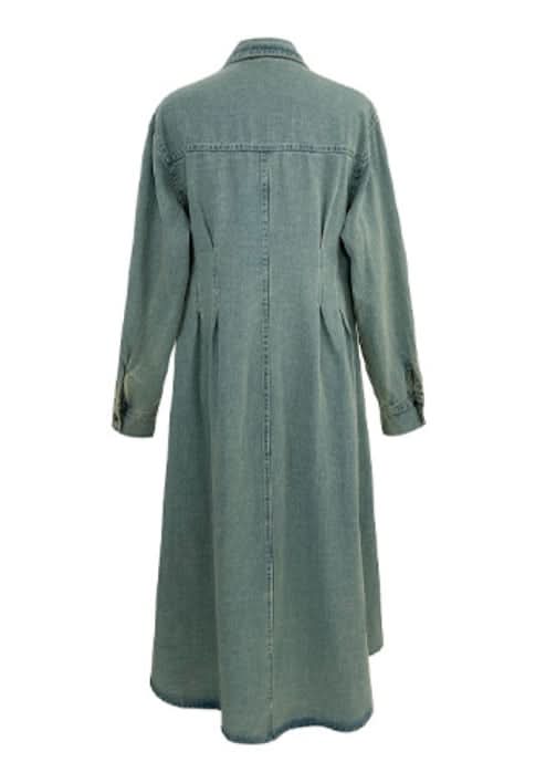 ウォッシュデニムロングフレアワンピース 2色展開 - select store mirror meウォッシュデニムロングフレアワンピース 2色展開201886658mirror meselect store mirror me201886658ライトブルーS