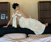 【動画あり】バックリボンスクエアオープンワンピース 2色展開 - select store mirror me【動画あり】バックリボンスクエアオープンワンピース 2色展開202353072mirror meselect store mirror me202353072アイボリーS