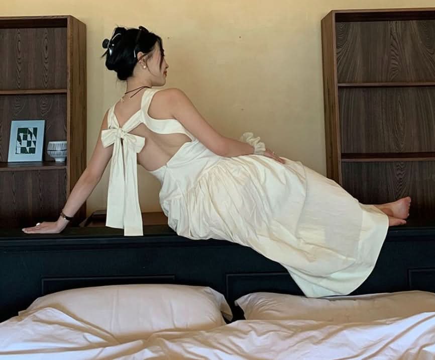 【動画あり】バックリボンスクエアオープンワンピース 2色展開 - select store mirror me【動画あり】バックリボンスクエアオープンワンピース 2色展開202353072mirror meselect store mirror me202353072アイボリーS