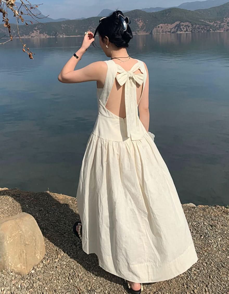 【動画あり】バックリボンスクエアオープンワンピース 2色展開 - select store mirror me【動画あり】バックリボンスクエアオープンワンピース 2色展開202353072mirror meselect store mirror me202353072アイボリーS