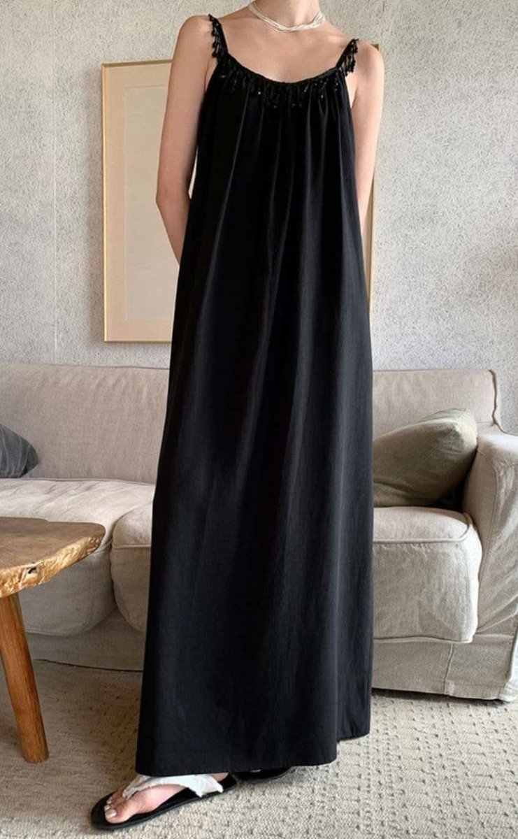 【動画あり】フリンジビジューリラックスマキシワンピース 2色展開 - select store mirror me【動画あり】フリンジビジューリラックスマキシワンピース 2色展開202417458mirror meselect store mirror me202417458ホワイトS