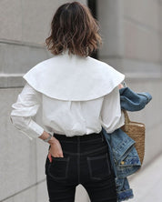 【動画あり】ビックカラー付きとろみブラウス 2色展開 - select store mirror me【動画あり】ビックカラー付きとろみブラウス 2色展開203503771mirror meselect store mirror me203503771ホワイトS