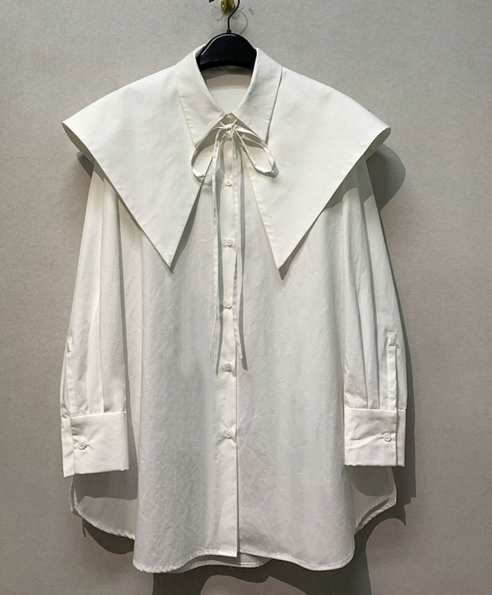 【動画あり】ビックカラー付きとろみブラウス 2色展開 - select store mirror me【動画あり】ビックカラー付きとろみブラウス 2色展開203503771mirror meselect store mirror me203503771ホワイトS