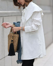 【動画あり】ビックカラー付きとろみブラウス 2色展開 - select store mirror me【動画あり】ビックカラー付きとろみブラウス 2色展開203503771mirror meselect store mirror me203503771ホワイトS