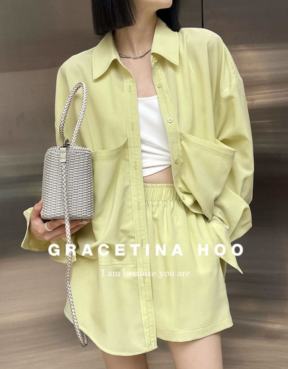 【動画あり】ビタミンカラーシャツ&パンツセットアップ 2色展開 - select store mirror me【動画あり】ビタミンカラーシャツ&パンツセットアップ 2色展開204219935mirror meselect store mirror me204219935イエローS