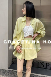 【動画あり】ビタミンカラーシャツ&パンツセットアップ 2色展開 - select store mirror me【動画あり】ビタミンカラーシャツ&パンツセットアップ 2色展開204219935mirror meselect store mirror me204219935イエローS