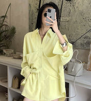 【動画あり】ビタミンカラーシャツ&パンツセットアップ 2色展開 - select store mirror me【動画あり】ビタミンカラーシャツ&パンツセットアップ 2色展開204219935mirror meselect store mirror me204219935イエローS