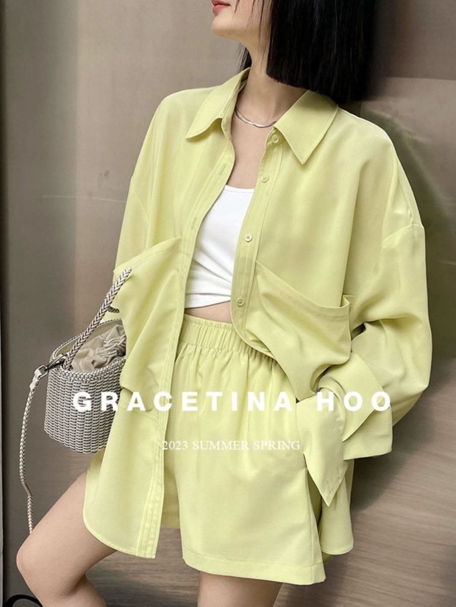 【動画あり】ビタミンカラーシャツ&パンツセットアップ 2色展開 - select store mirror me【動画あり】ビタミンカラーシャツ&パンツセットアップ 2色展開204219935mirror meselect store mirror me204219935イエローS