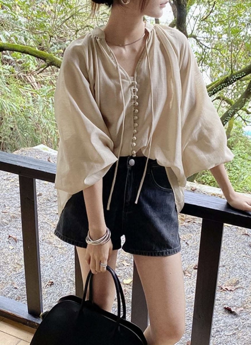 【動画あり】シフォンランタンスリーブブラウス 2色展開 - select store mirror me【動画あり】シフォンランタンスリーブブラウス 2色展開204222495mirror meselect store mirror me204222495ベージュ