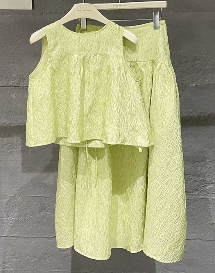 【動画あり】ジャガードフレアスカートセットアップ 2色展開 - select store mirror me【動画あり】ジャガードフレアスカートセットアップ 2色展開204226018mirror meselect store mirror me204226018イエローS