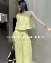 【動画あり】ジャガードフレアスカートセットアップ 2色展開 - select store mirror me【動画あり】ジャガードフレアスカートセットアップ 2色展開204226018mirror meselect store mirror me204226018イエローS