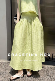 【動画あり】ジャガードフレアスカートセットアップ 2色展開 - select store mirror me【動画あり】ジャガードフレアスカートセットアップ 2色展開204226018mirror meselect store mirror me204226018イエローS