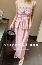 【動画あり】ギャザーキャミスカートセットアップ 2色展開 - select store mirror me【動画あり】ギャザーキャミスカートセットアップ 2色展開204228686mirror meselect store mirror me204228686ピンクS