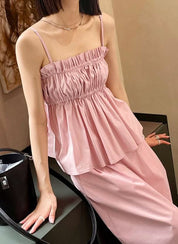 【動画あり】ギャザーキャミスカートセットアップ 2色展開 - select store mirror me【動画あり】ギャザーキャミスカートセットアップ 2色展開204228686mirror meselect store mirror me204228686ピンクS