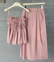 【動画あり】ギャザーキャミスカートセットアップ 2色展開 - select store mirror me【動画あり】ギャザーキャミスカートセットアップ 2色展開204228686mirror meselect store mirror me204228686ピンクS