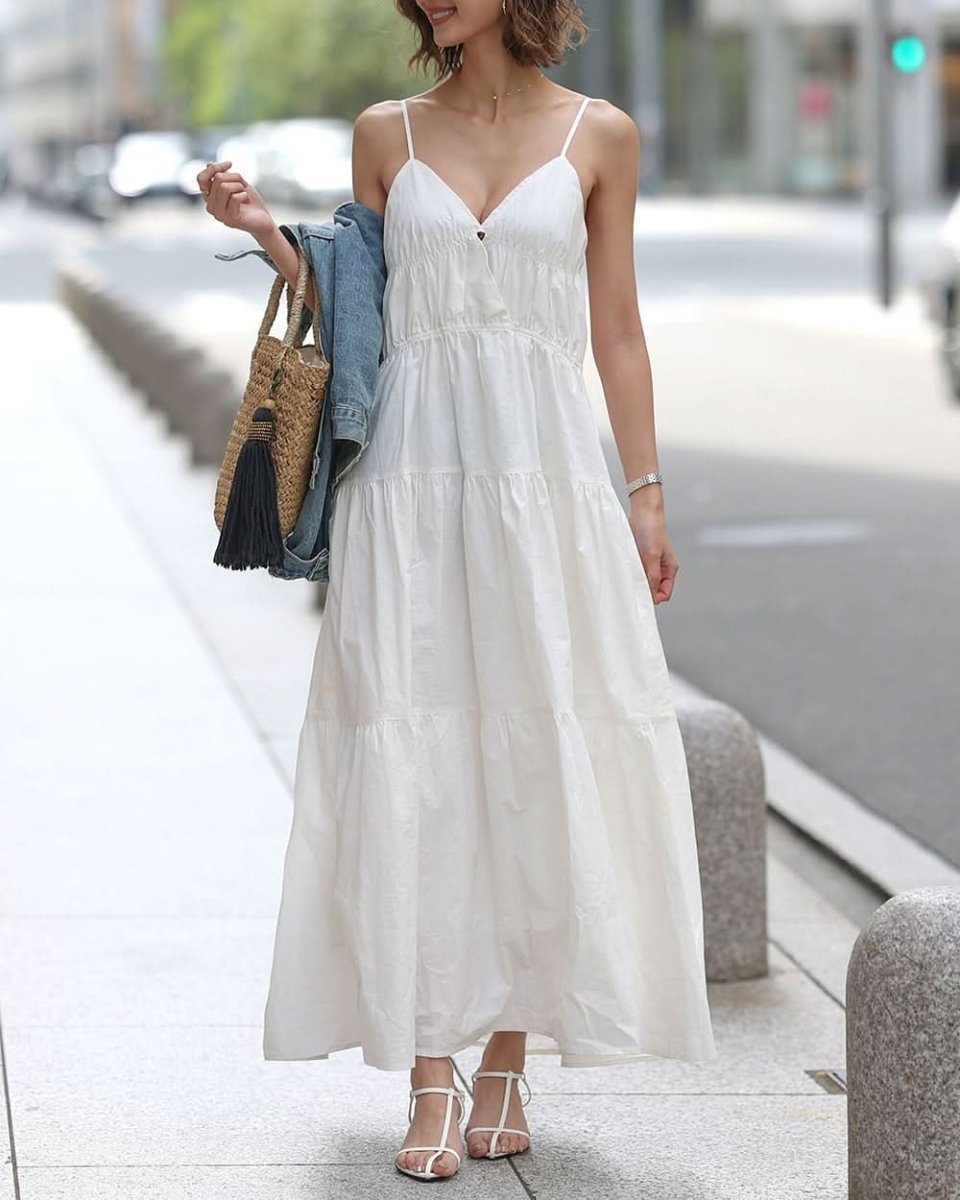 【動画あり】カシュクールデザインマキシワンピース 2色展開 - select store mirror me【動画あり】カシュクールデザインマキシワンピース 2色展開204386817mirror meselect store mirror me204386817ホワイトS