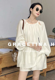 【動画あり】ショルダーカットシフォンフレアセットアップ 2色展開 - select store mirror me【動画あり】ショルダーカットシフォンフレアセットアップ 2色展開204748990mirror meselect store mirror me204748990ホワイトS