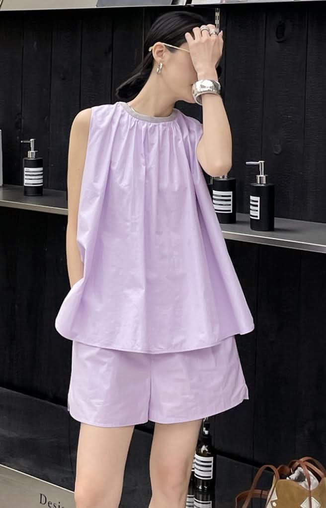 【動画あり】ラメノースリーブパンツセットアップ 2色展開 - select store mirror me【動画あり】ラメノースリーブパンツセットアップ 2色展開204749857mirror meselect store mirror me204749857ホワイトS