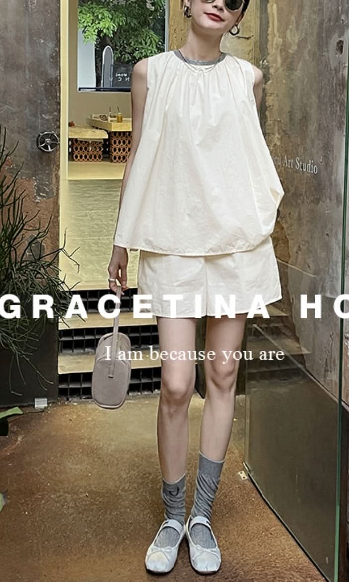 【動画あり】ラメノースリーブパンツセットアップ 2色展開 - select store mirror me【動画あり】ラメノースリーブパンツセットアップ 2色展開204749857mirror meselect store mirror me204749857ホワイトS