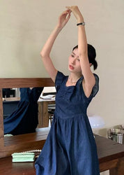 【動画あり】バックリボンデニムフレアショルダーワンピース 2色展開 - select store mirror me【動画あり】バックリボンデニムフレアショルダーワンピース 2色展開206551216mirror meselect store mirror me206551216ライトブルーS