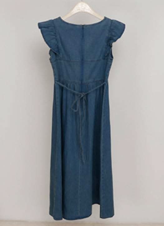 【動画あり】バックリボンデニムフレアショルダーワンピース 2色展開 - select store mirror me【動画あり】バックリボンデニムフレアショルダーワンピース 2色展開206551216mirror meselect store mirror me206551216ライトブルーS